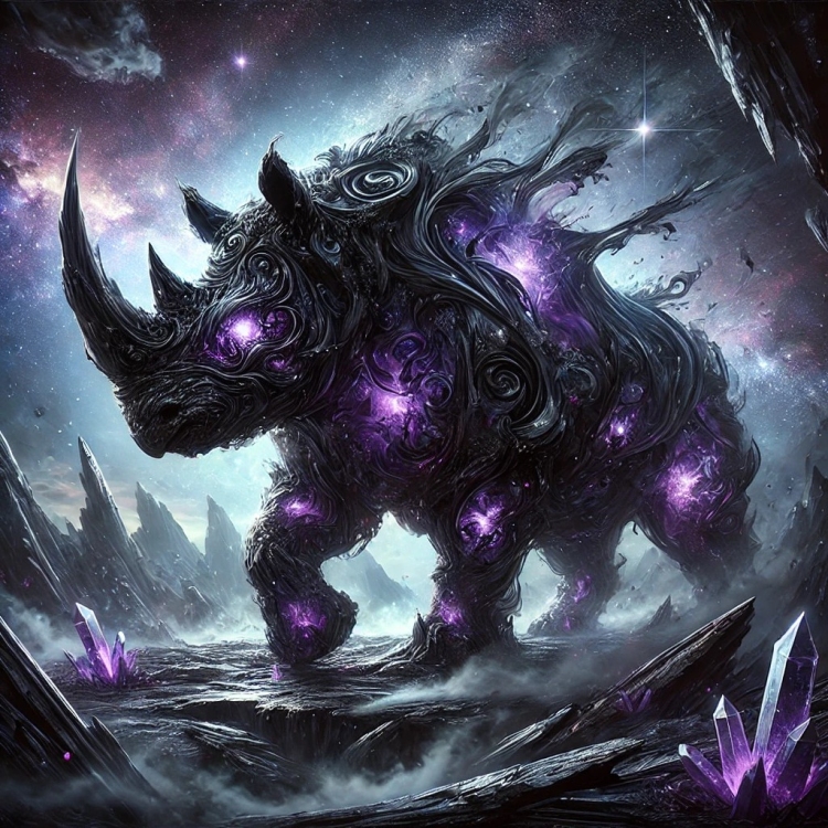 Darkness Rhino Crystal