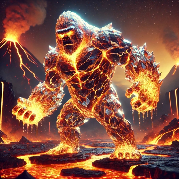 Fire Gorilla Crystal
