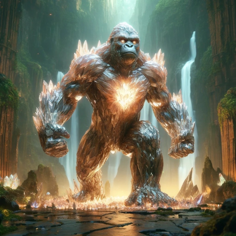 Stone Gorilla Crystal