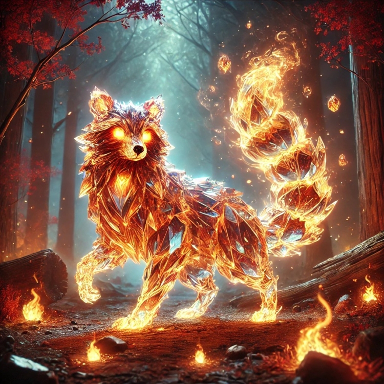 Fire Racoon Crystal