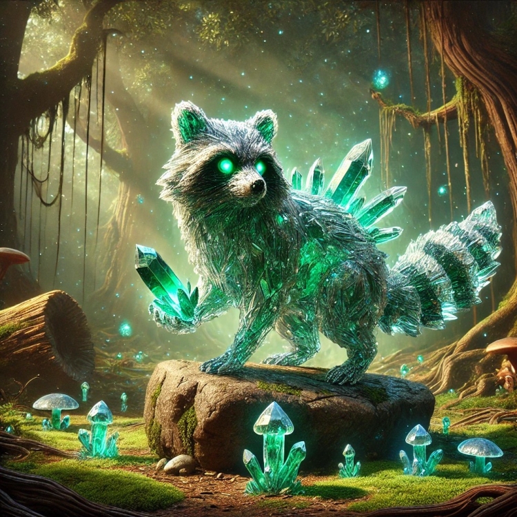 Earth Racoon Crystal