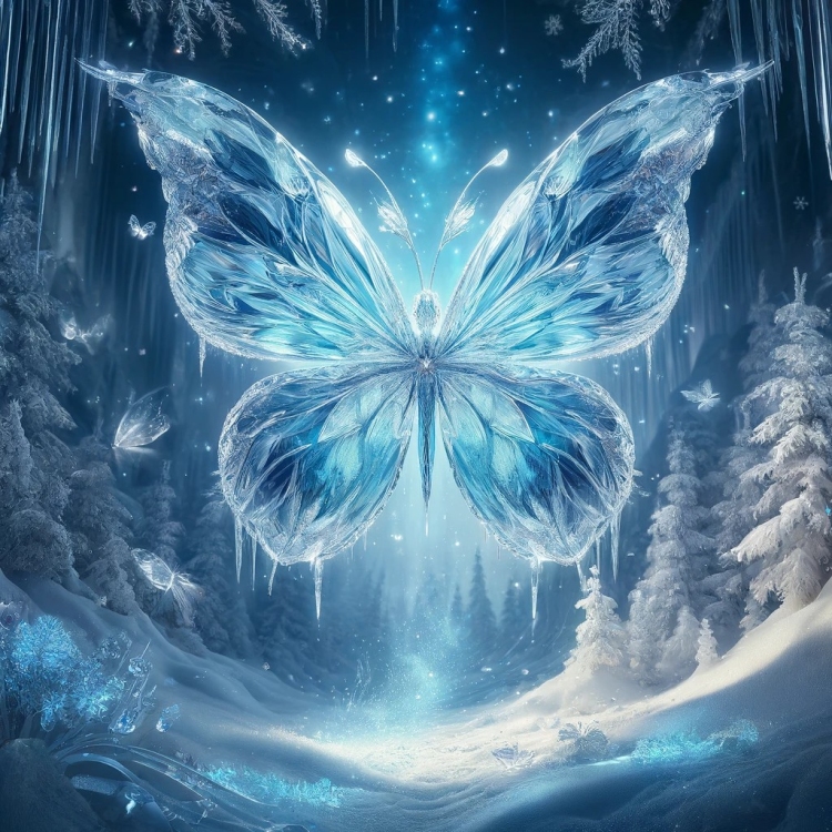 Ice Butterfly Crystal