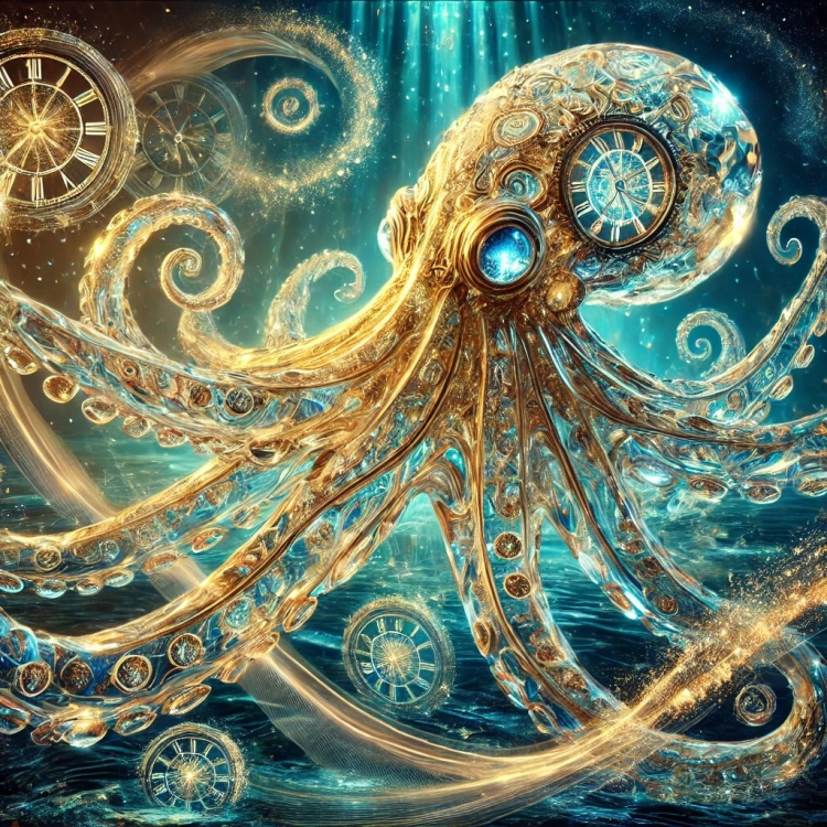 Time Octopus Crystal