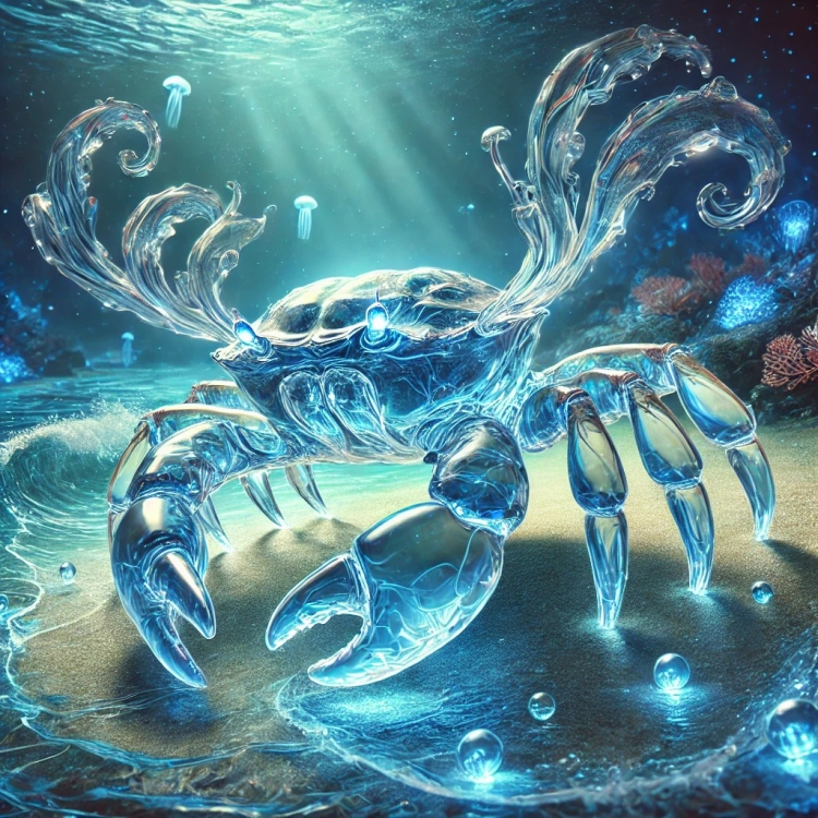 Water Crab Crystal