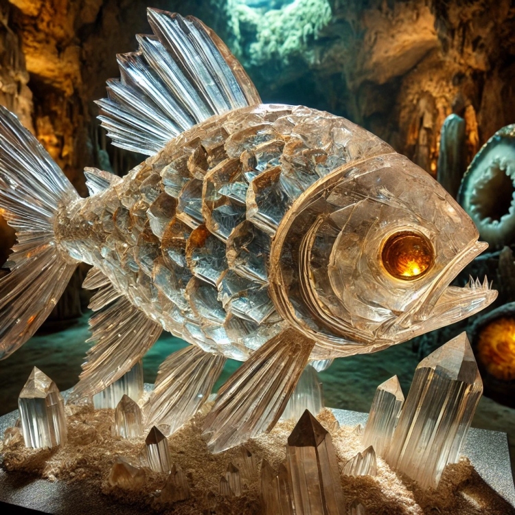 Stone Piranha Crystal