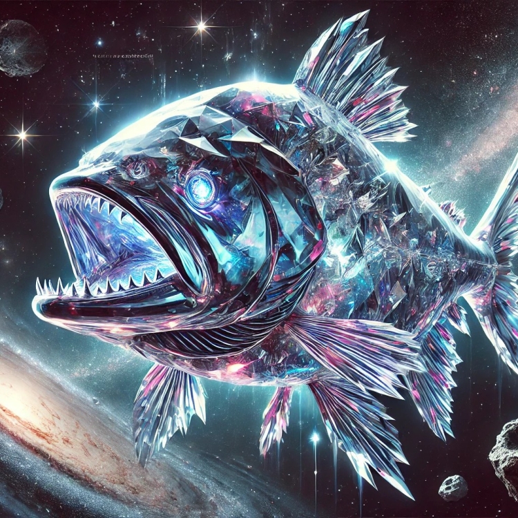 Space Piranha Crystal