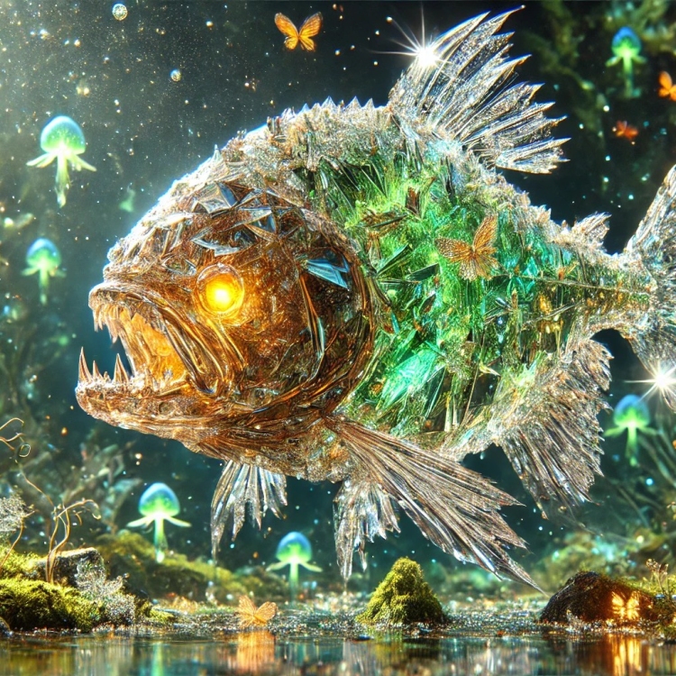 Life Piranha Crystal