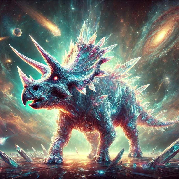 Space Triceratops Crystal