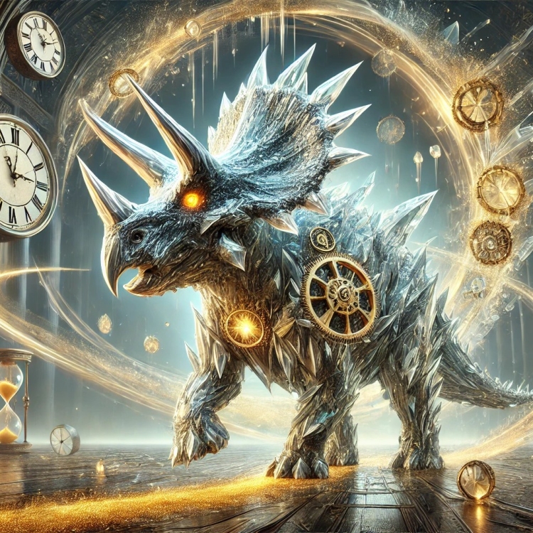 Time Triceratops Crystal