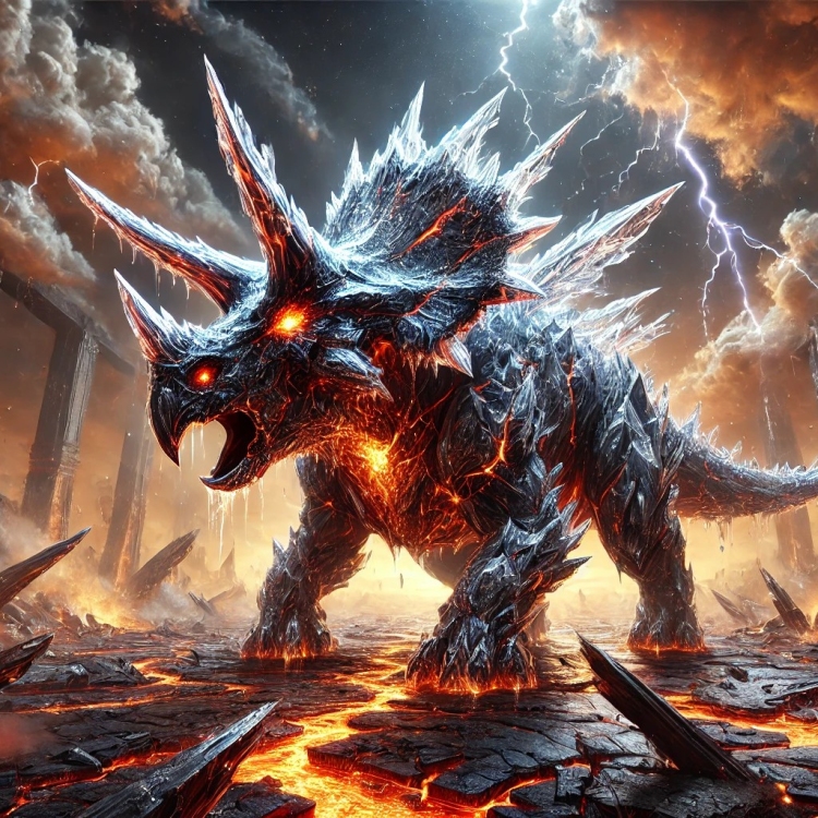 Destruction Triceratops Crystal