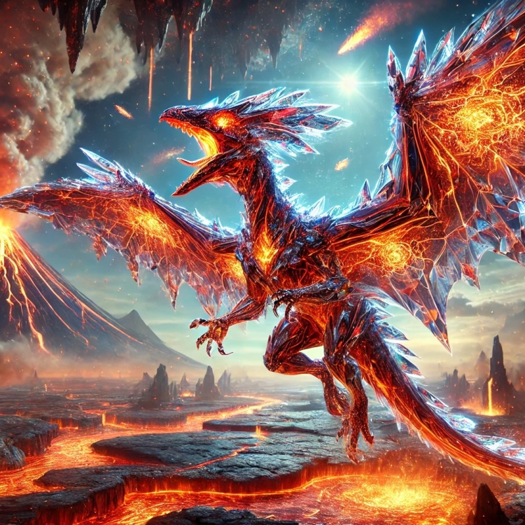 Fire Pterodactyl Crystal