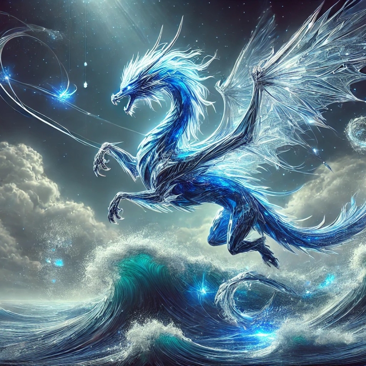 Western Water Dragon Crystal