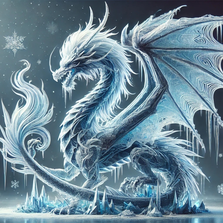 Western Ice Dragon Crystal