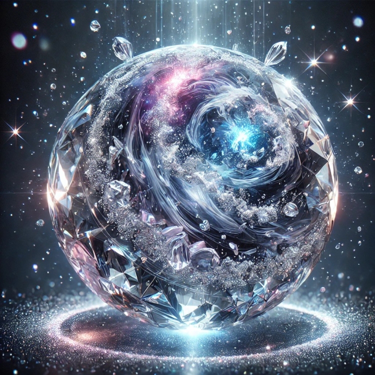 Space Planet Crystal