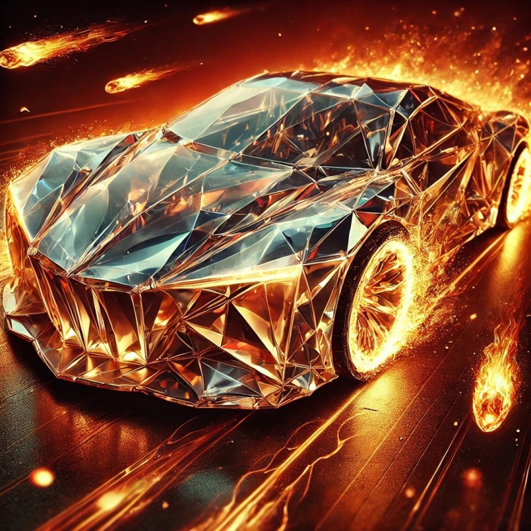 Fire Car Crystal