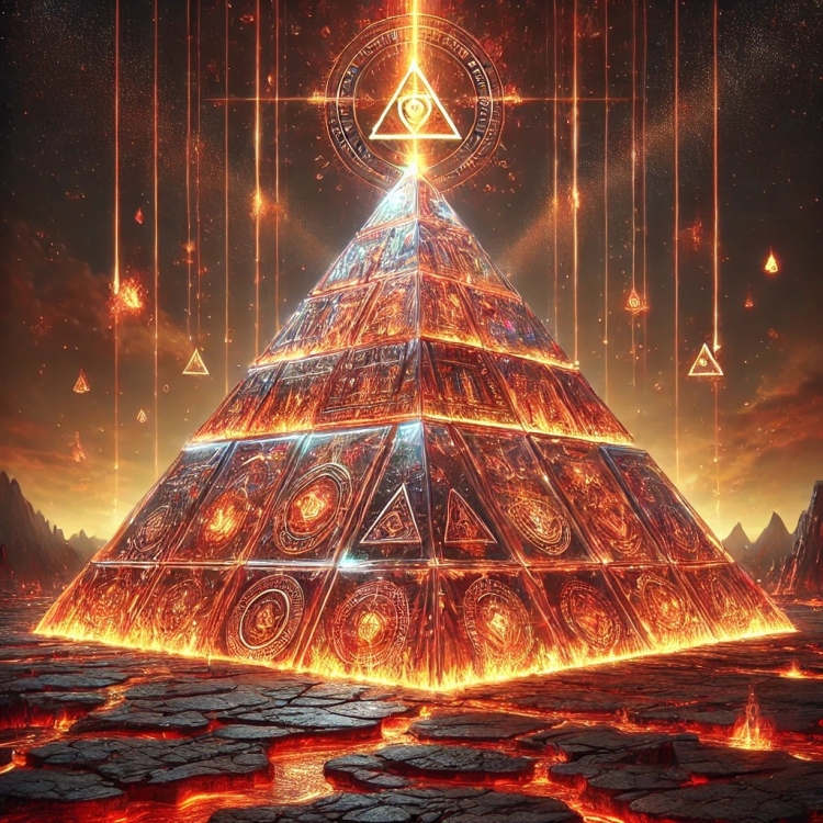 Fire Pyramid Crystal