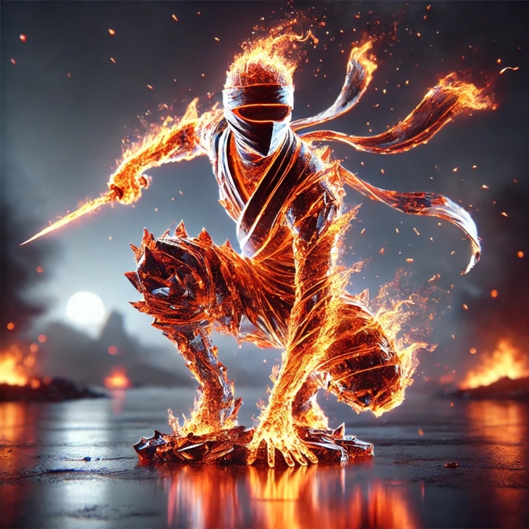 Fire Ninja Crystal
