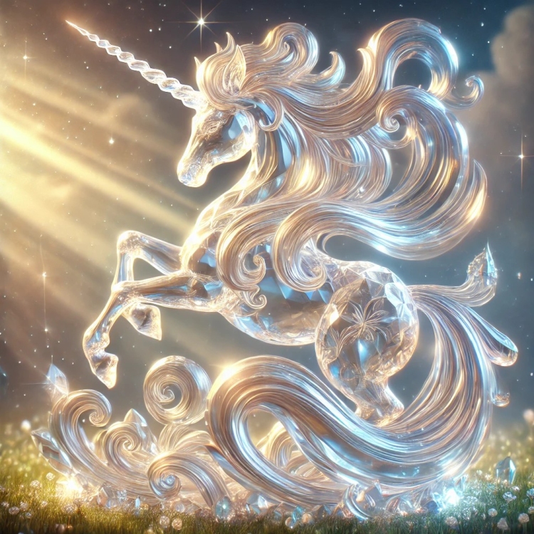 Light Unicorn Crystal