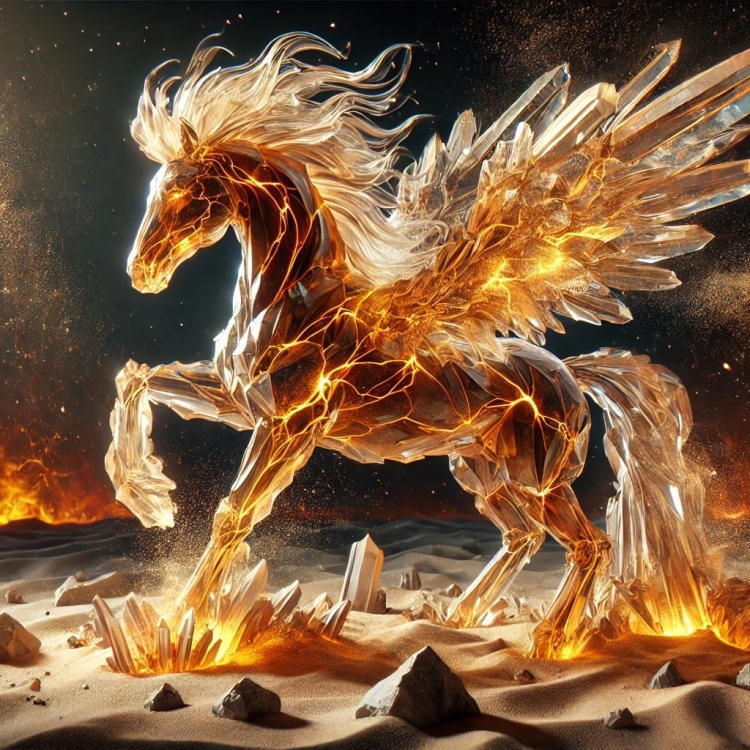 Sand Pegasus Crystal