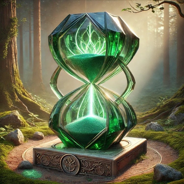 Earth Hourglass Crystal