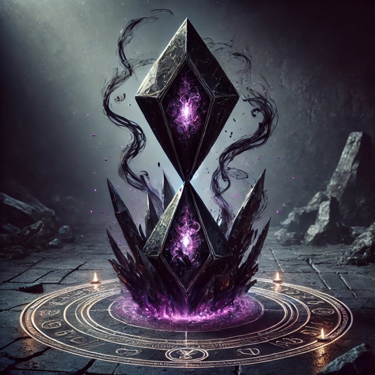 Darkness Hourglass Crystal