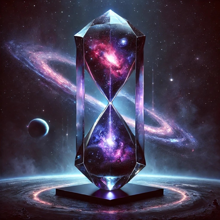 Space Hourglass Crystal