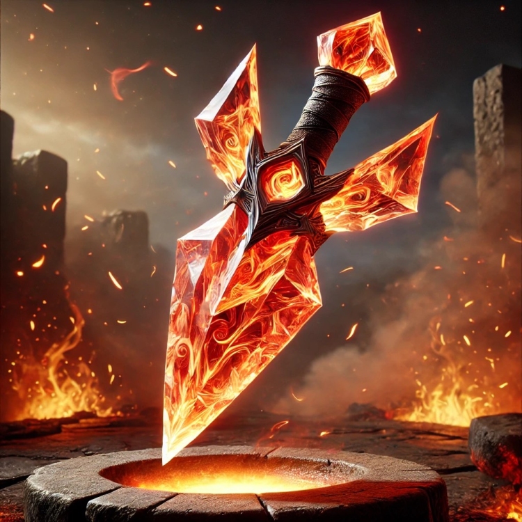 Fire Kunai Crystal