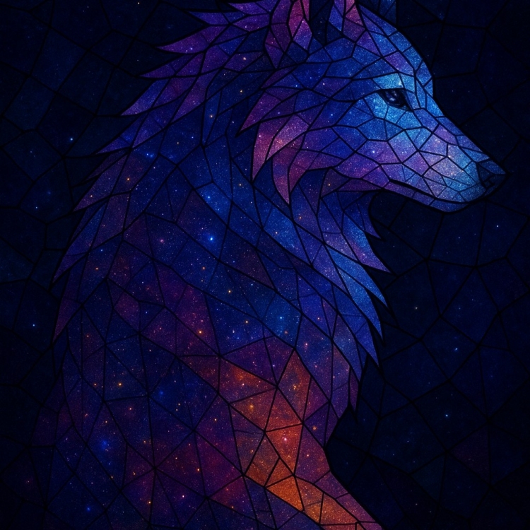 Space Wolf Mosaic