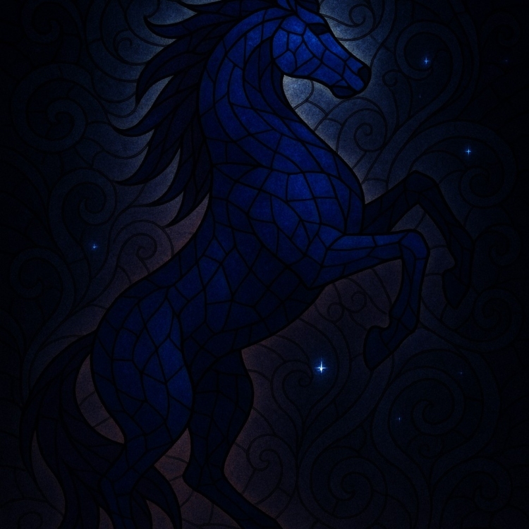 Darkness Horse Mosaic