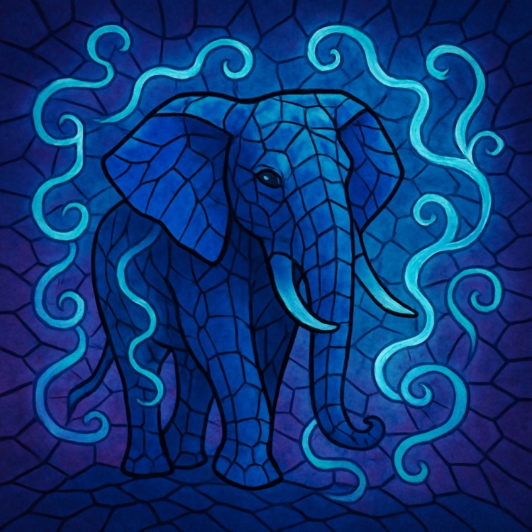 Mystic Elephant Mosaic