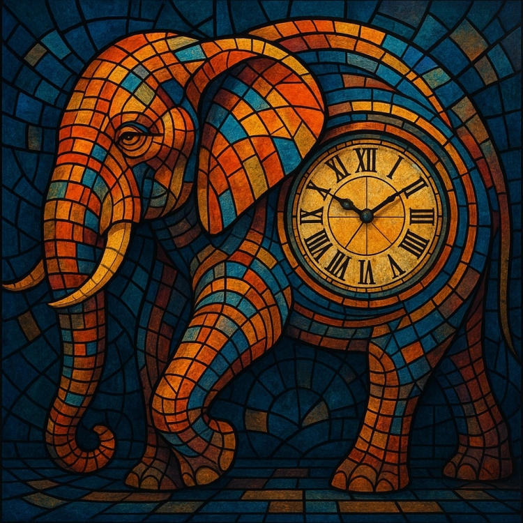 Time Elephant Mosaic