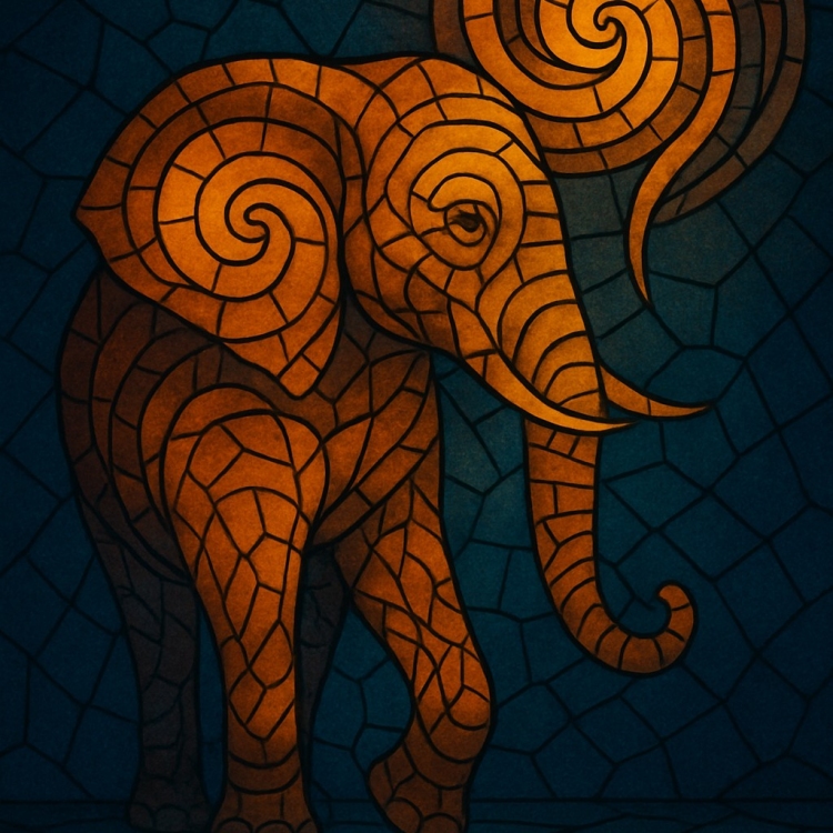 Fate Elephant Mosaic