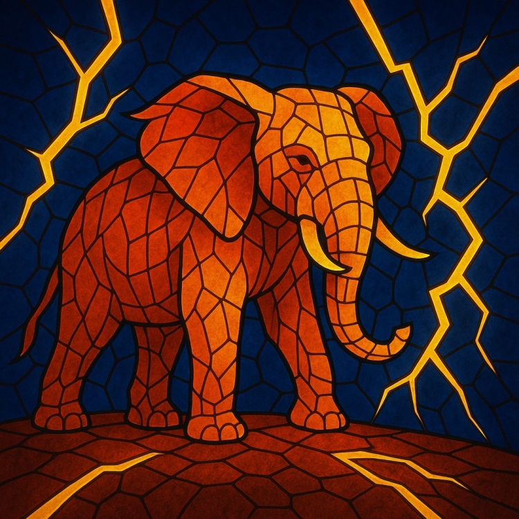 Power Elephant Mosaic