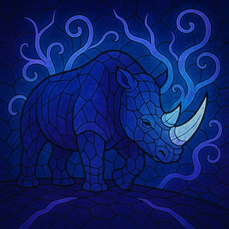 Mystic Rhino Mosaic