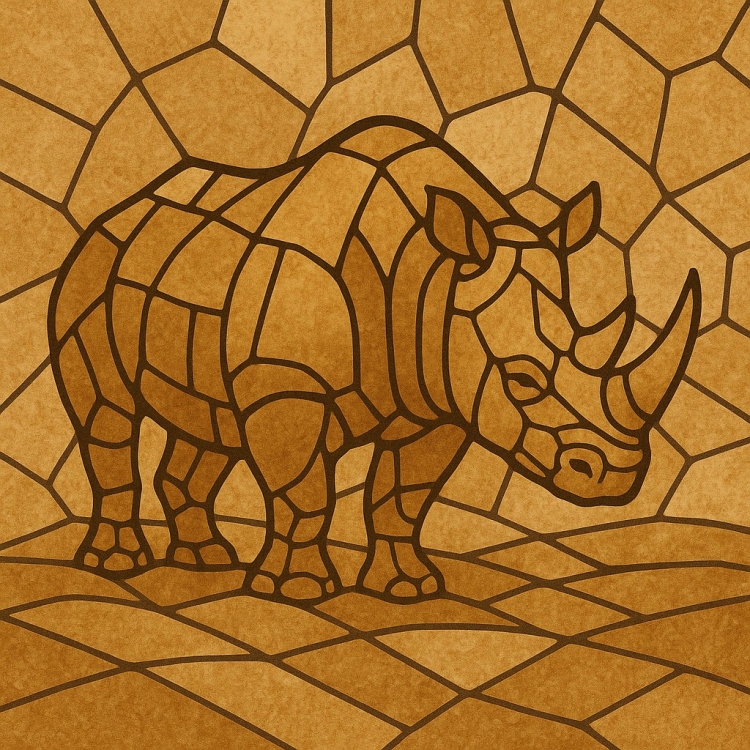 Sand Rhino Mosaic