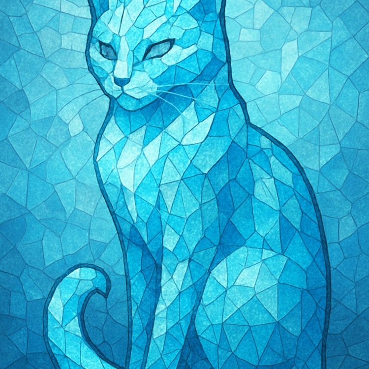 Ice Cat Mosaic