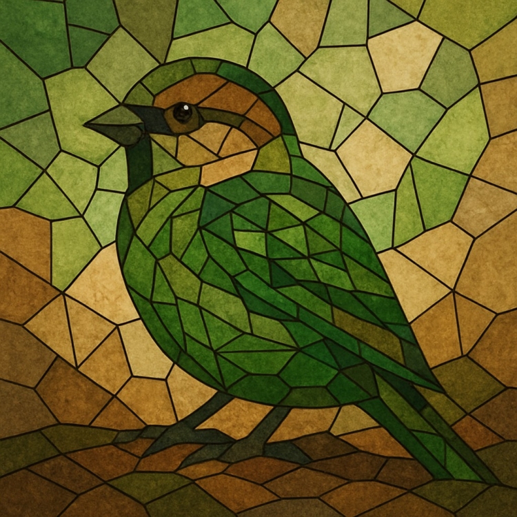 Earth Sparrow Mosaic