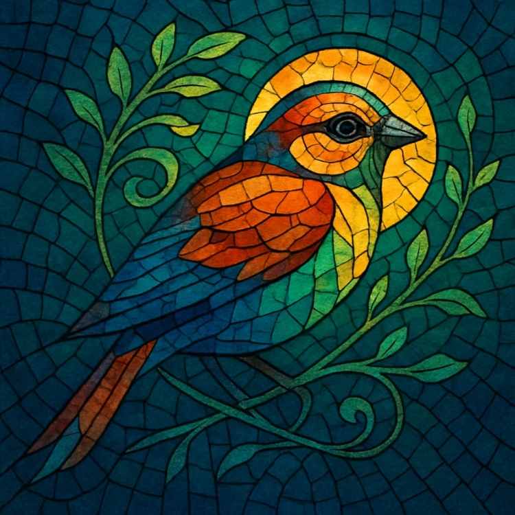 Life Sparrow Mosaic