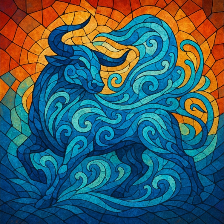 Water Bull Mosaic