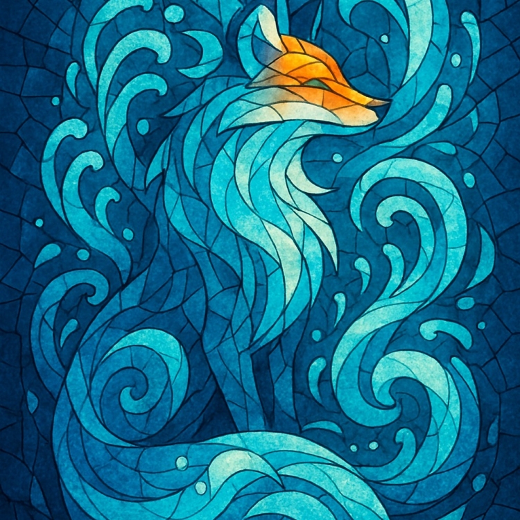 Water Fox Mosaic
