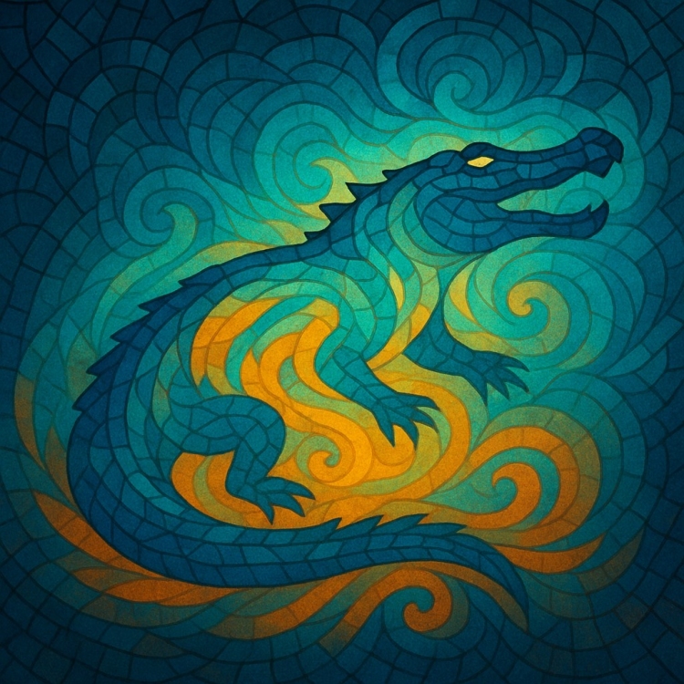 Soul Crocodile Mosaic