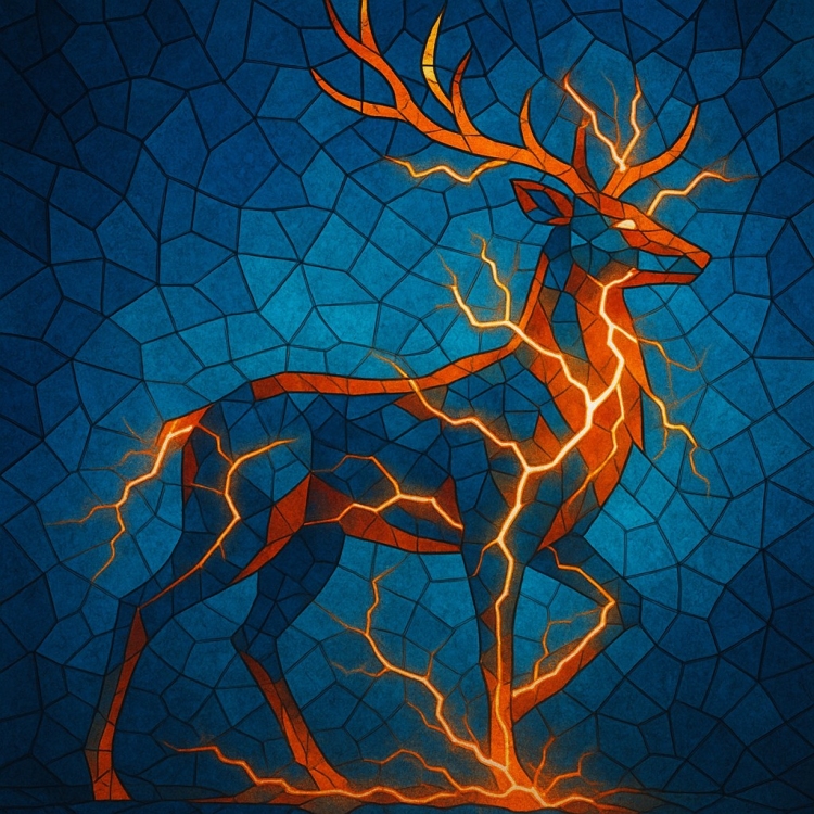 Power Deer Mosaic