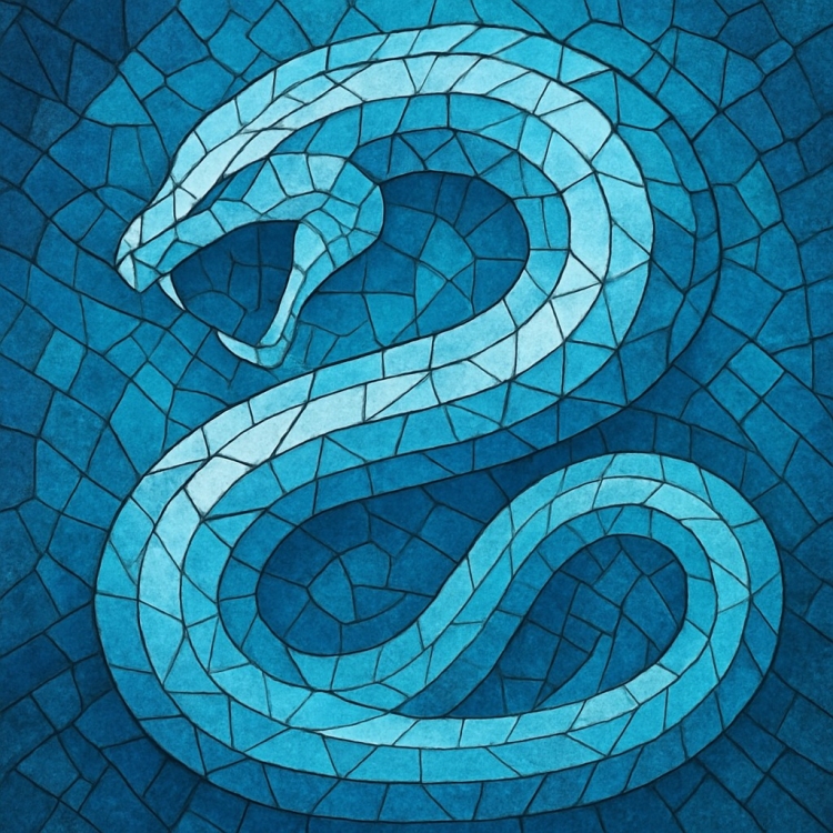 Ice Snake Mosaic