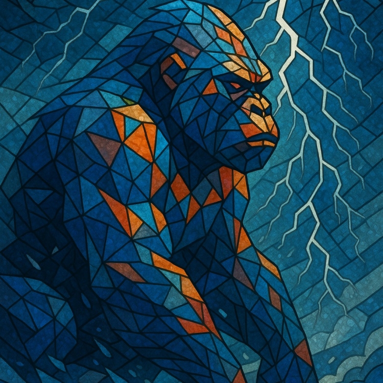 Storm Gorilla Mosaic