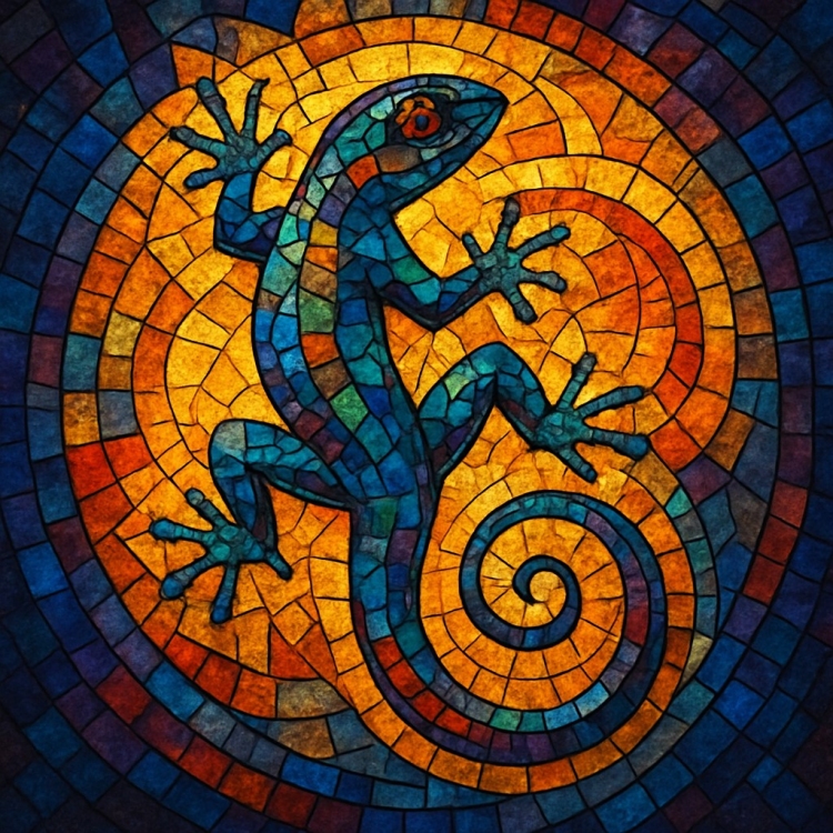 Fate Lizard Mosaic