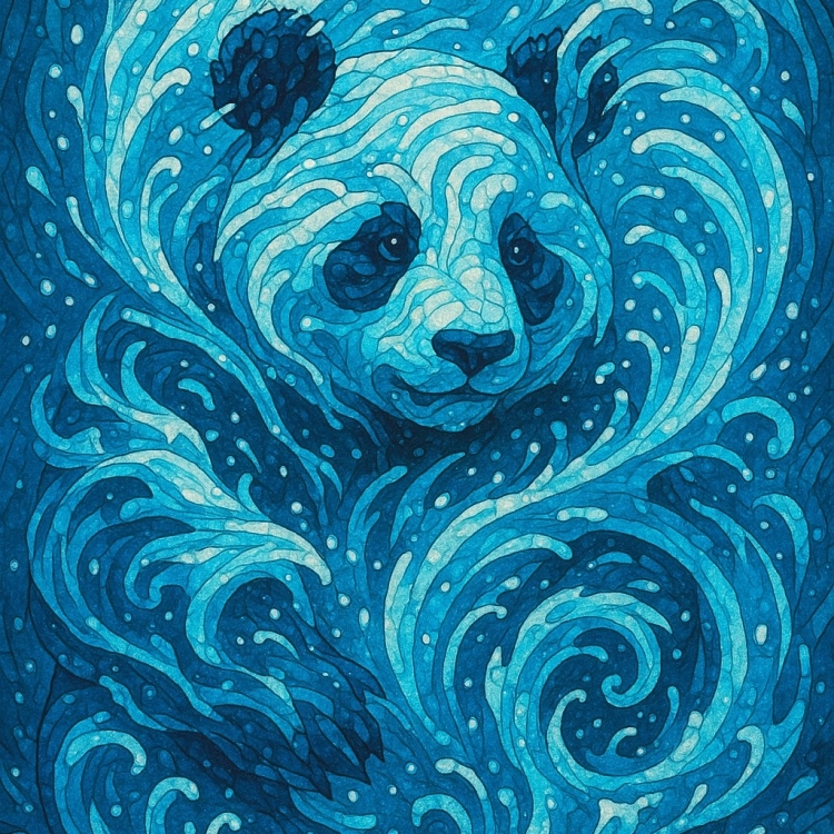 Water Panda Mosaic