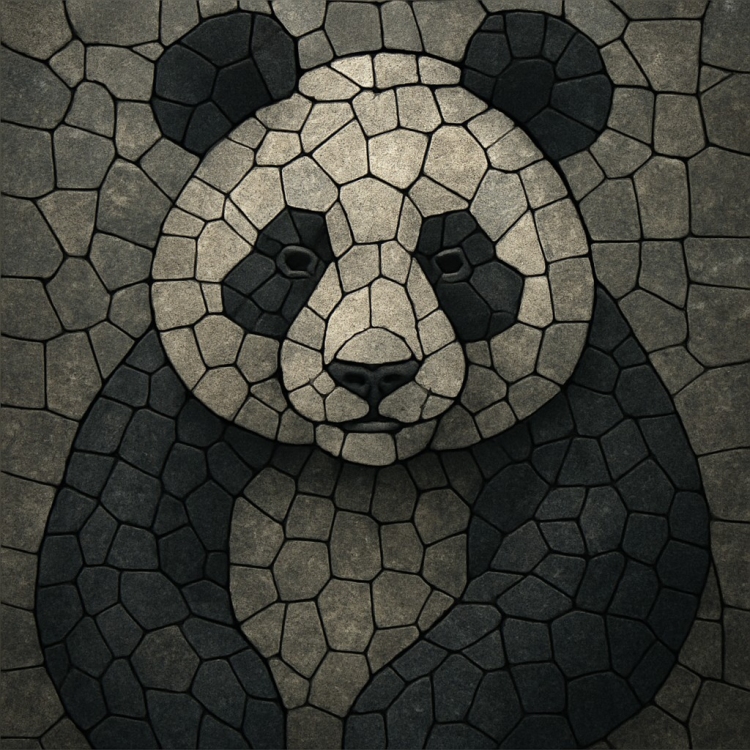 Stone Panda Mosaic