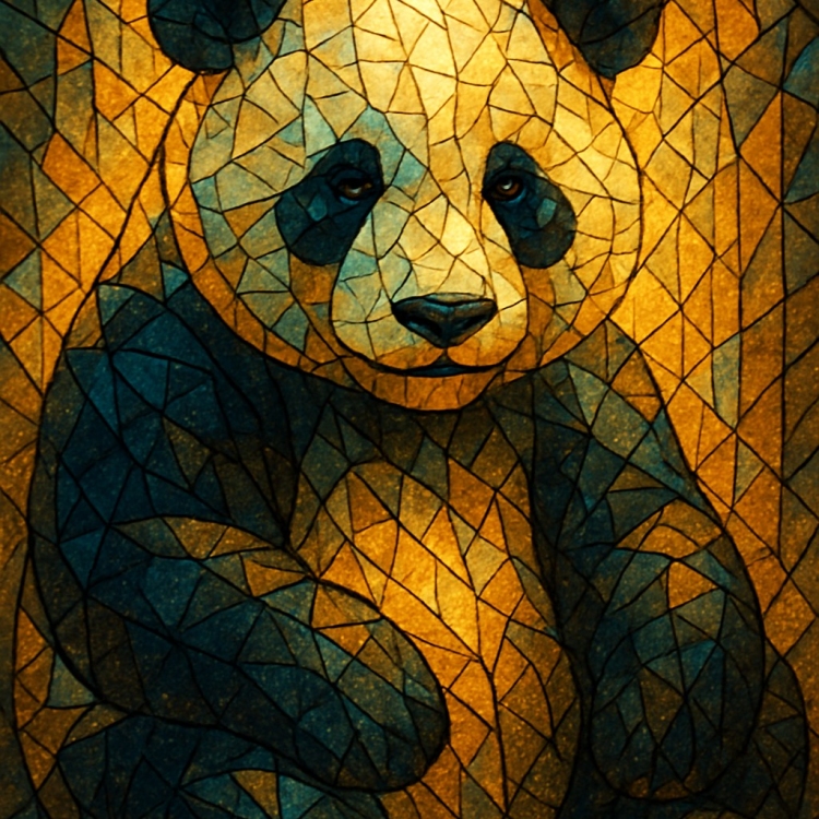 Light Panda Mosaic
