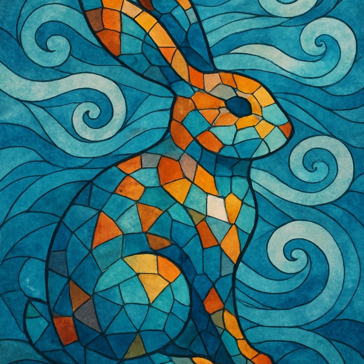 Wind Rabbit Mosaic