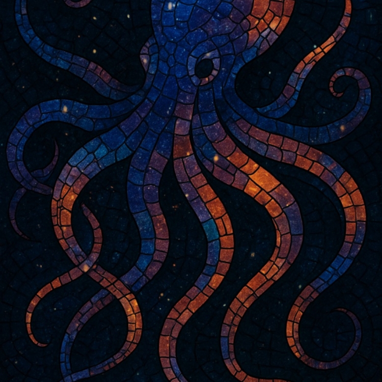 Space Octopus Mosaic